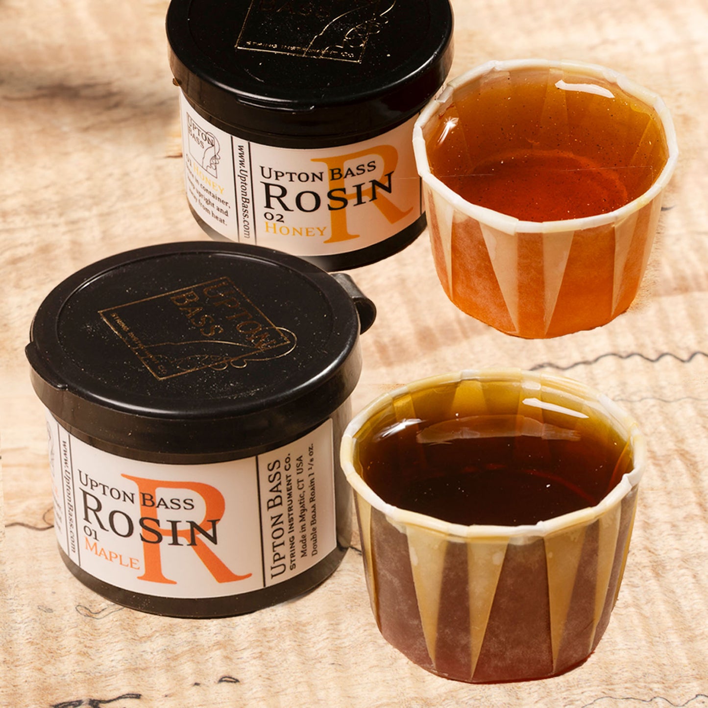 2 Pack - Maple and Honey Double Bass Rosin Bundle